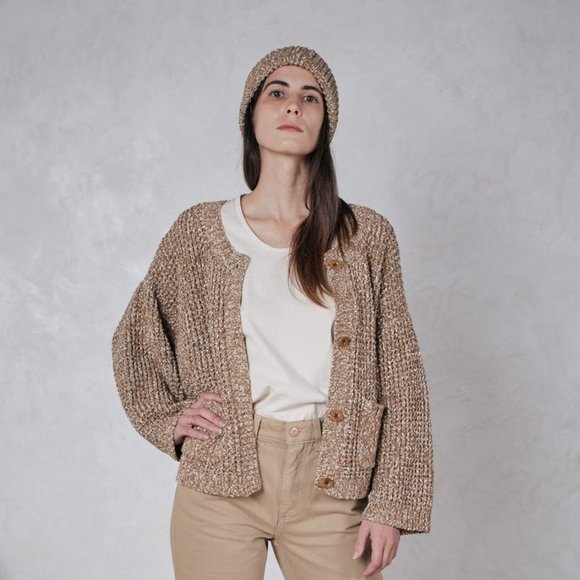 Esby Ashley Cardigan in Caramel Size Small - Picture 1 of 5